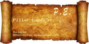 Piller Eugén névjegykártya